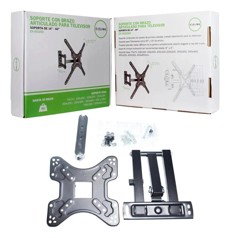 SOPORTE DE PARED PARA TV 32 A 65 PULGADAS CON BRAZO - 3