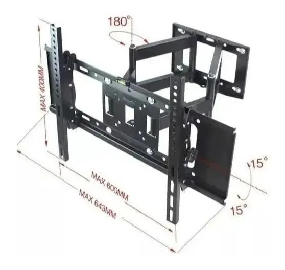 SOPORTE TV MOVIL DOBLE BRAZO 32'' A 70'' - 5