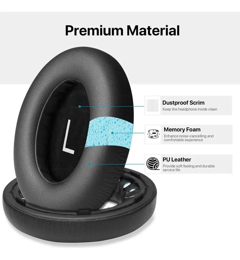 ALMOHADILLAS DE REPUESTO PARA AUDIFONOS BOSE 700 - 3