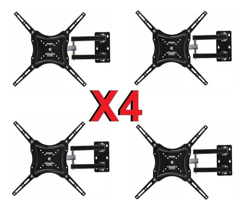 PACK 4 SOPORTES DE PARED PARA TV LCD Y LED 46 PULGADAS - 4