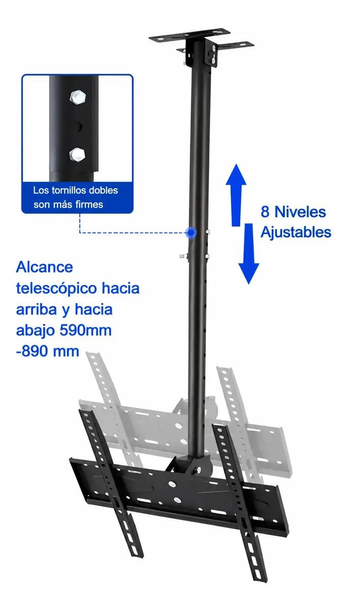 SOPORTE DE TECHO GIRATORIO 360° PARA TV 32-70' - 5
