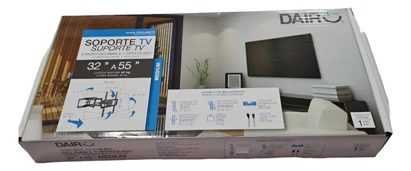 KIT SOPORTE ARTICULADO PARA TV LED LCD PLASMA 55' HASTA - 1