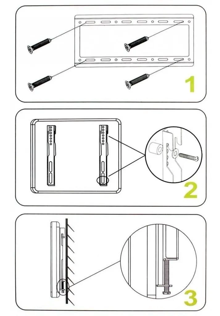 SOPORTE FIJO UNIVERSAL PARA TV DE 14 A 42 PULGADAS - 5