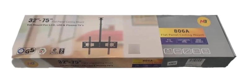 SOPORTE DE TECHO NEGRO PARA TV 32 A 75 PULGADAS - 2