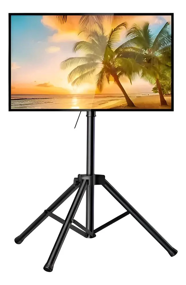 BASE TRIPODE PEDESTAL PARA TV 32 A 55 PULGADAS NEGRO - 1