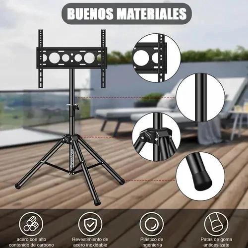BASE TRIPODE PEDESTAL PARA TV 32 A 55 PULGADAS NEGRO - 2