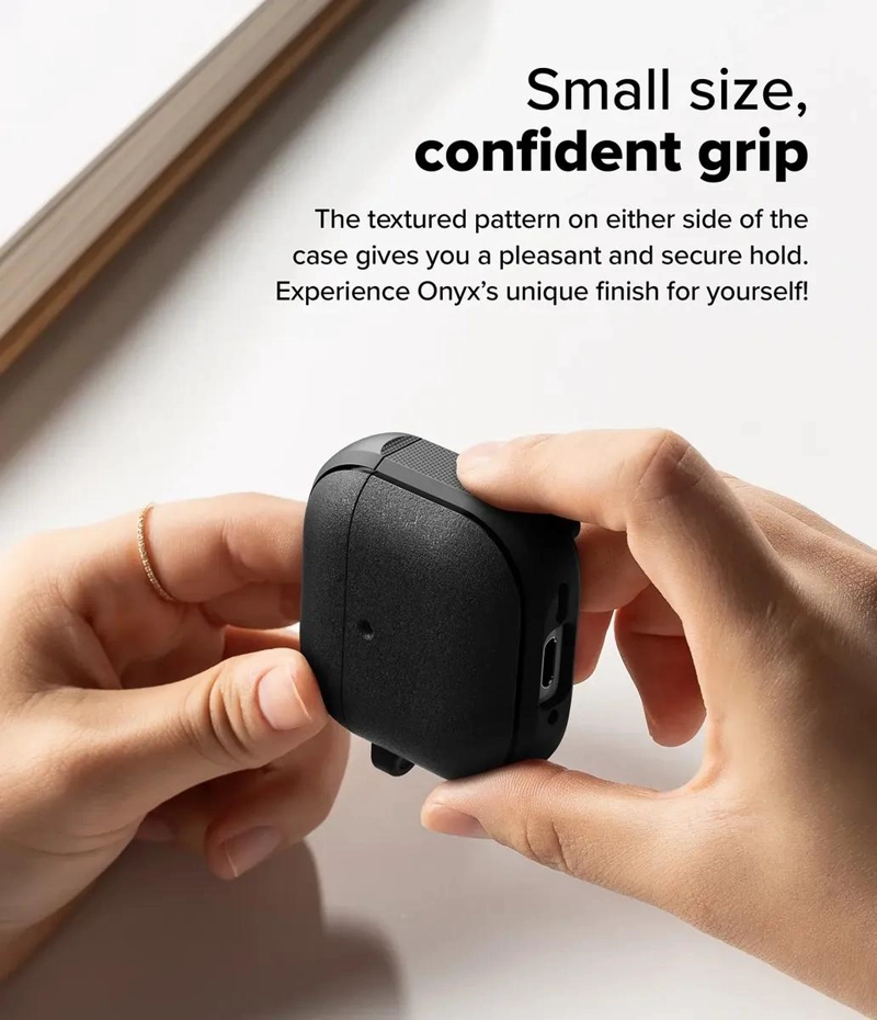 FUNDA PROTECTORA MAGNE TICA PARA AIRPODS 4 ONYX - 4