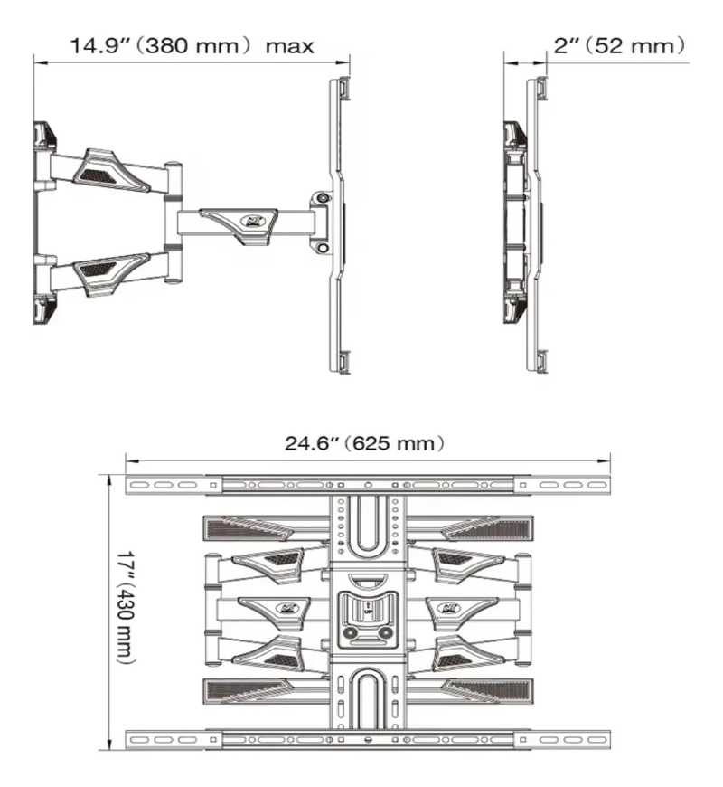 SOPORTE DE TV CON BRAZO GIRATORIO PARA PANTALLAS 45-75' - 4