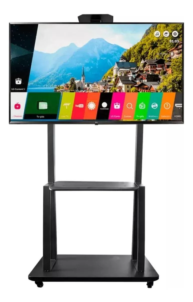 GENÉRICO SOPORTE TV BASE PEDESTAL CON RUEDAS PARA 32 A 65 PULGADAS