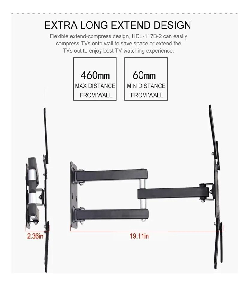 SOPORTE DE TV CON BRAZO PARA PANTALLAS 14-55 PULGADAS - 4
