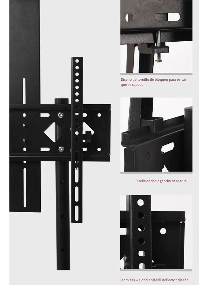 SOPORTE DE PISO UNIVERSAL PARA TV 32-55' CON RUEDAS - 5
