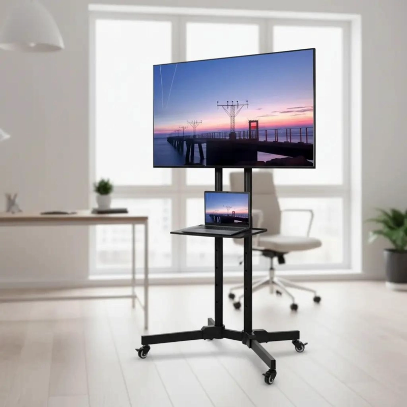 SOPORTE DE PISO PARA TV 32-65'' CON RUEDAS - 1