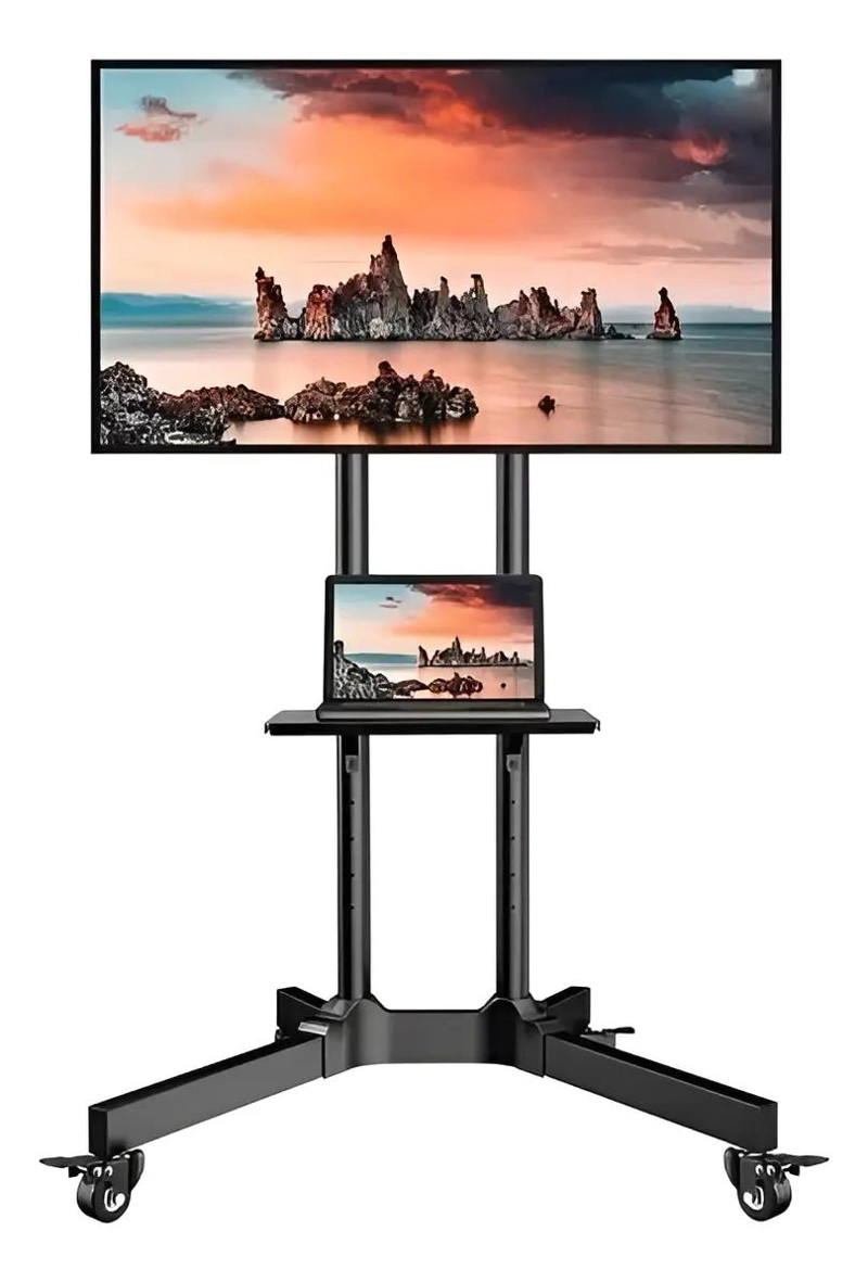 SOPORTE TV BASE PEDESTAL CON RUEDAS PARA PANTALLAS 32 A - 1