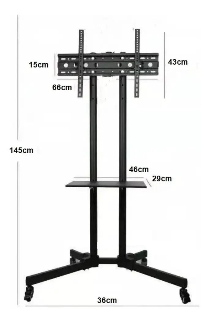 SOPORTE TV BASE PEDESTAL CON RUEDAS PARA PANTALLAS 32 A - 3