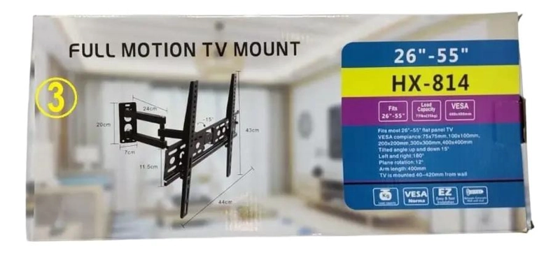 SOPORTE DE PARED BRAZO PARA TV 26-55' HASTA 35 KG - 3