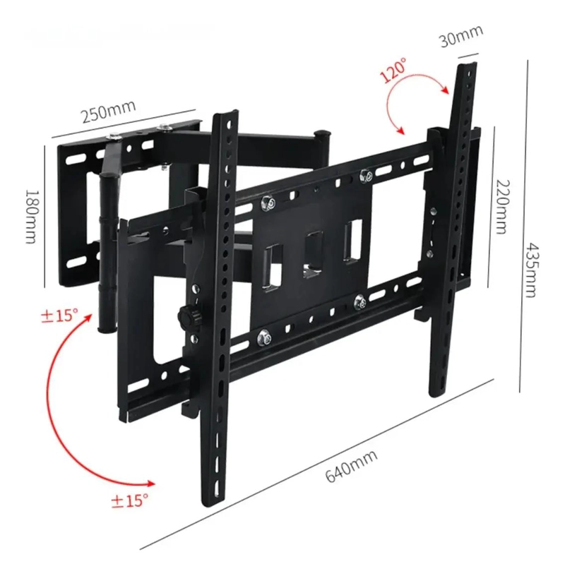 SOPORTE DE PARED ARTICULADO PARA TV Y MONITOR 32-70' - 2