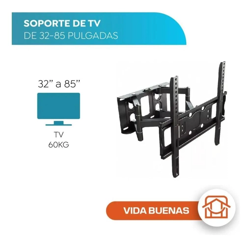 SOPORTE ARTICULADO PARA TV 32 A 85 PULGADAS - 4