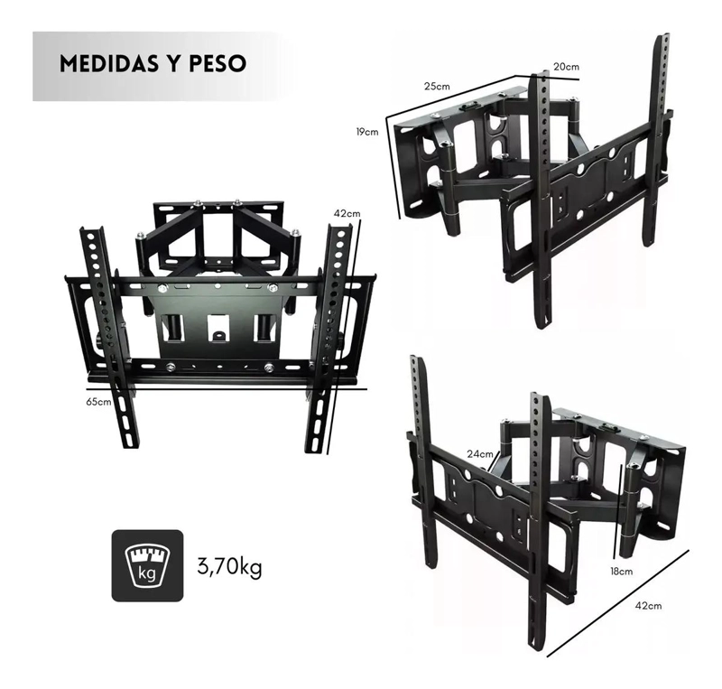SOPORTE DE PARED ARTICULADO PARA TV 40-80' - 2