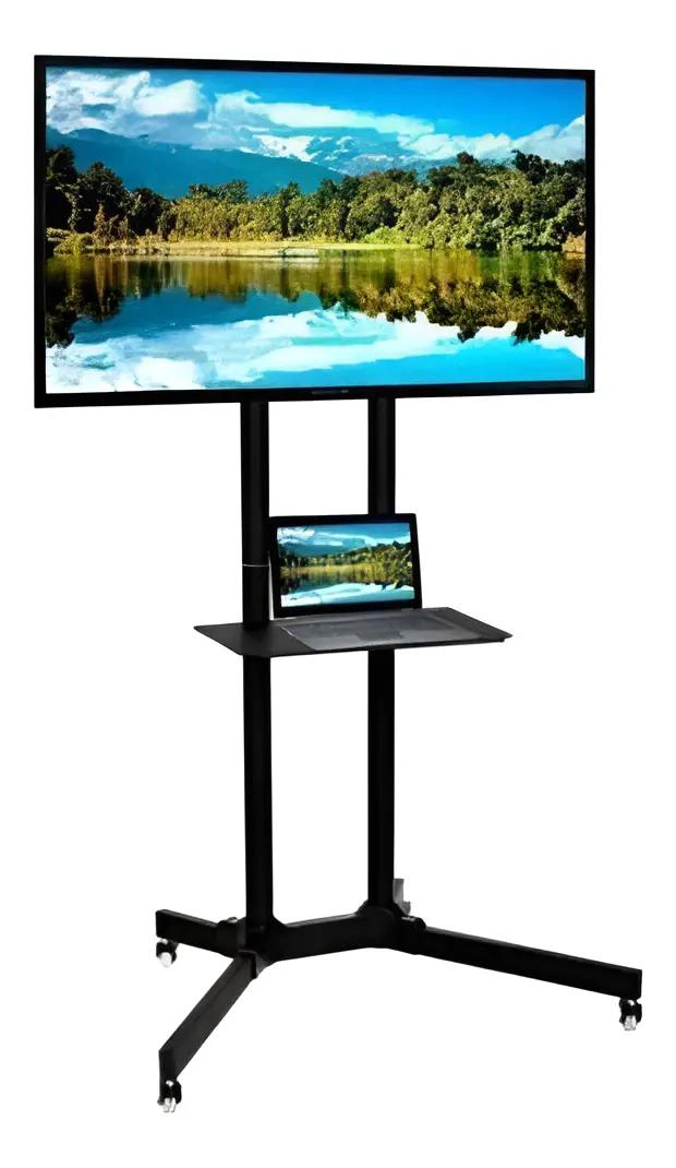 SOPORTE UNIVERSAL MOVIL PARA TELEVISOR GRANDE CON RUEDAS - 3