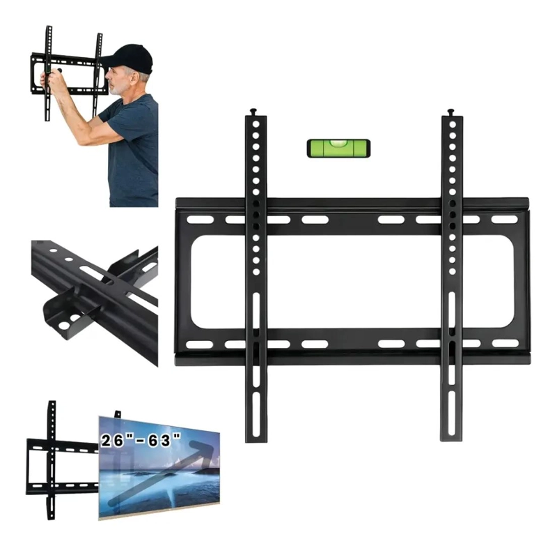 SOPORTE FIJO PARA TV DE 40 A 80 PULGADAS HASTA 50KG - 4