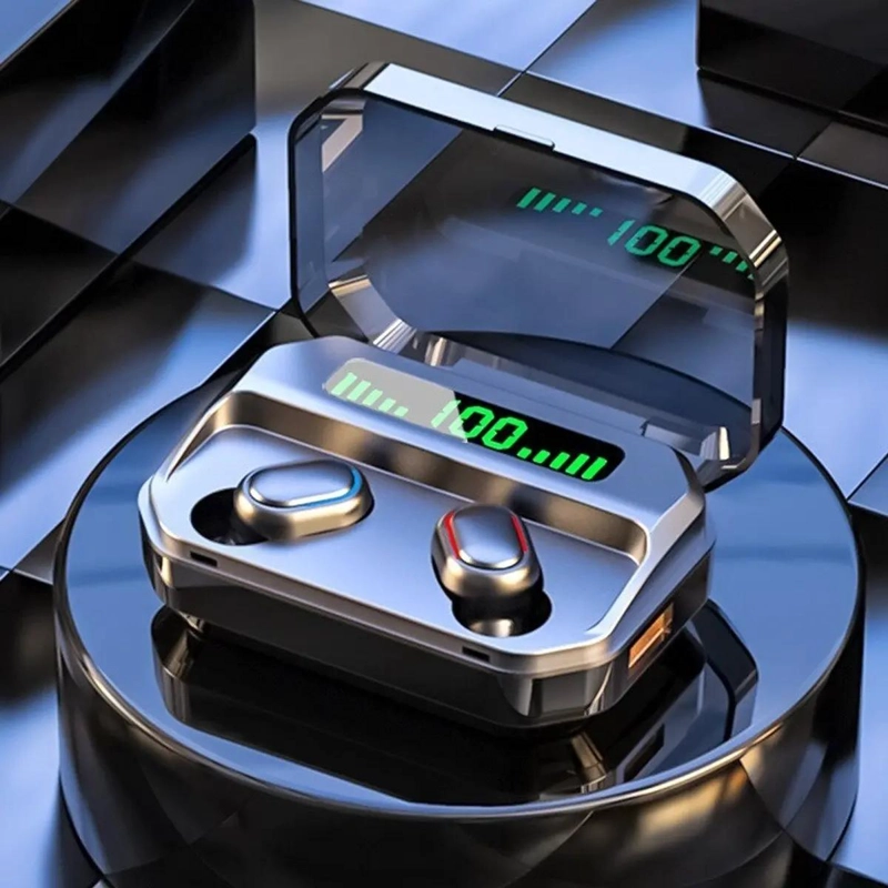 AUDIFONOS INALAMBRICOS BLUETOOTH CON POWER BANK - 5