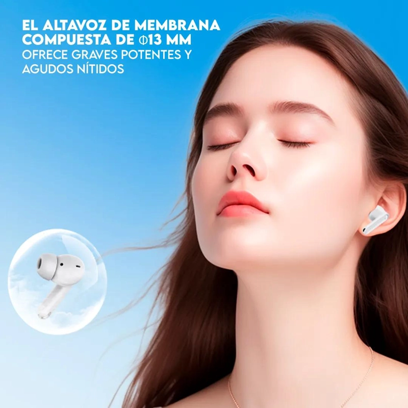 AUDIFONOS INALAMBRICOS TWS CON SONIDO ENVOLVENTE Y BAJA LATENCIA - 2