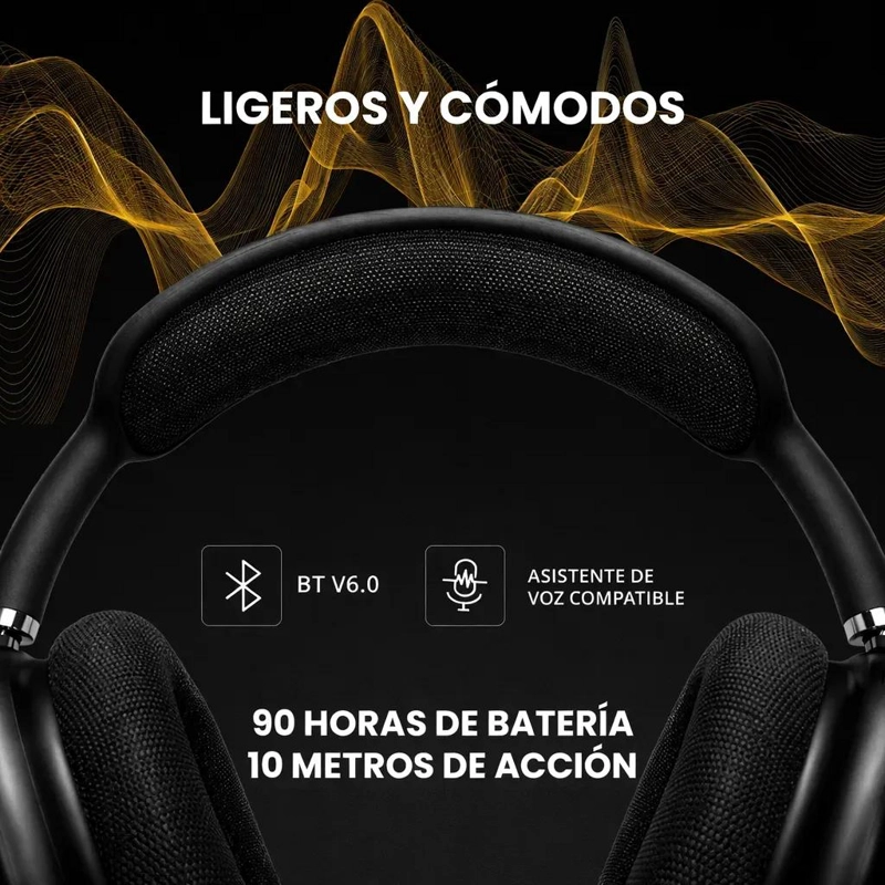 AUDIFONOS INALAMBRICOS BLUETOOTH V6.0 CON MICROFONO - 3