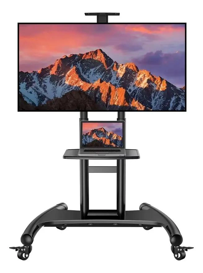 GENÉRICO SOPORTE TV PEDESTAL MOVIL PARA PANTALLAS DE 32 A 75'