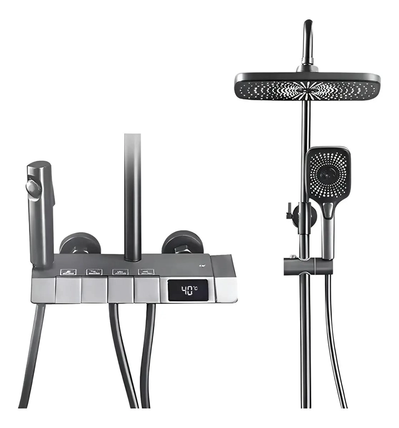 DUCHA COLUMNA MODERNA CON 4 FUNCIONES Y CONTROL DIGITAL - 1