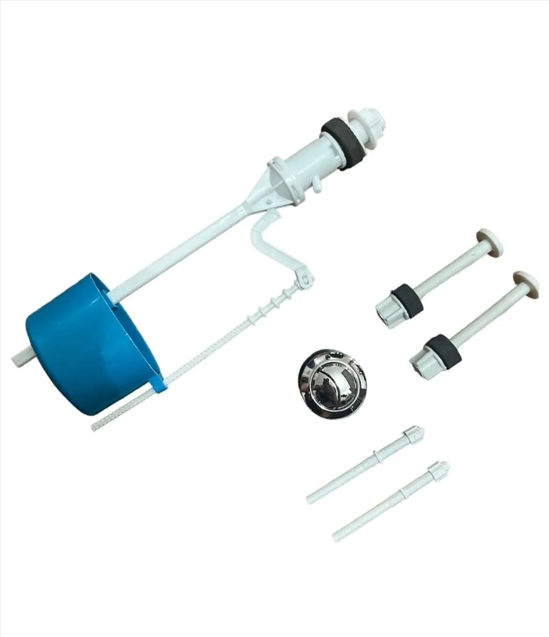 KIT VALVULA COMPLETA PARA ESTANQUE CON BOTON GRANDE - 4