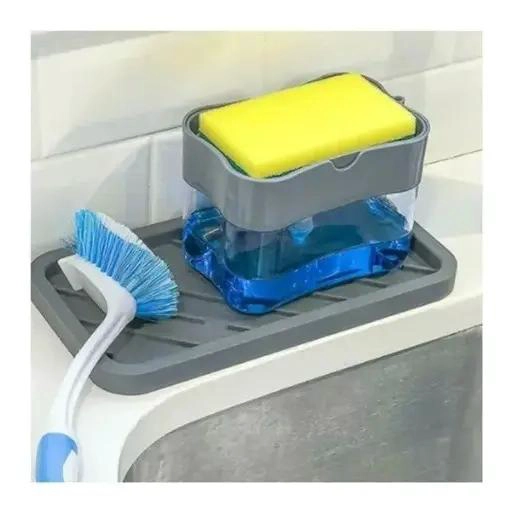 DISPENSADOR DE JABON LIQUIDO CON ESPONJA 385 ML - 3