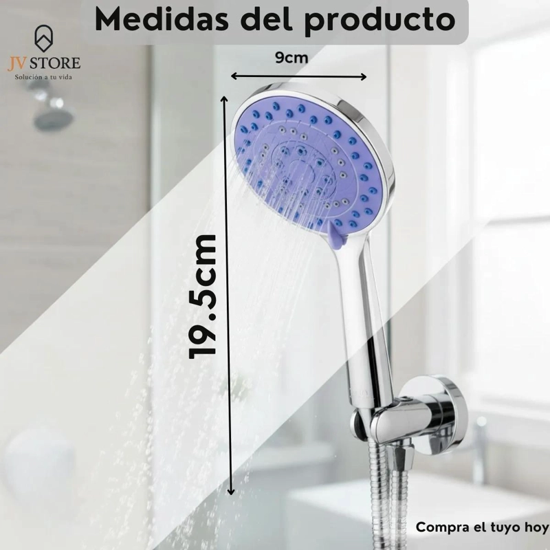 PACK 2 JUEGOS DE DUCHA CON TELEFONO Y FLEXIBLE 2M CROMADO - 4