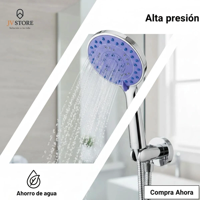 PACK 2 JUEGOS DE DUCHA CON TELEFONO Y FLEXIBLE 2M CROMADO - 5