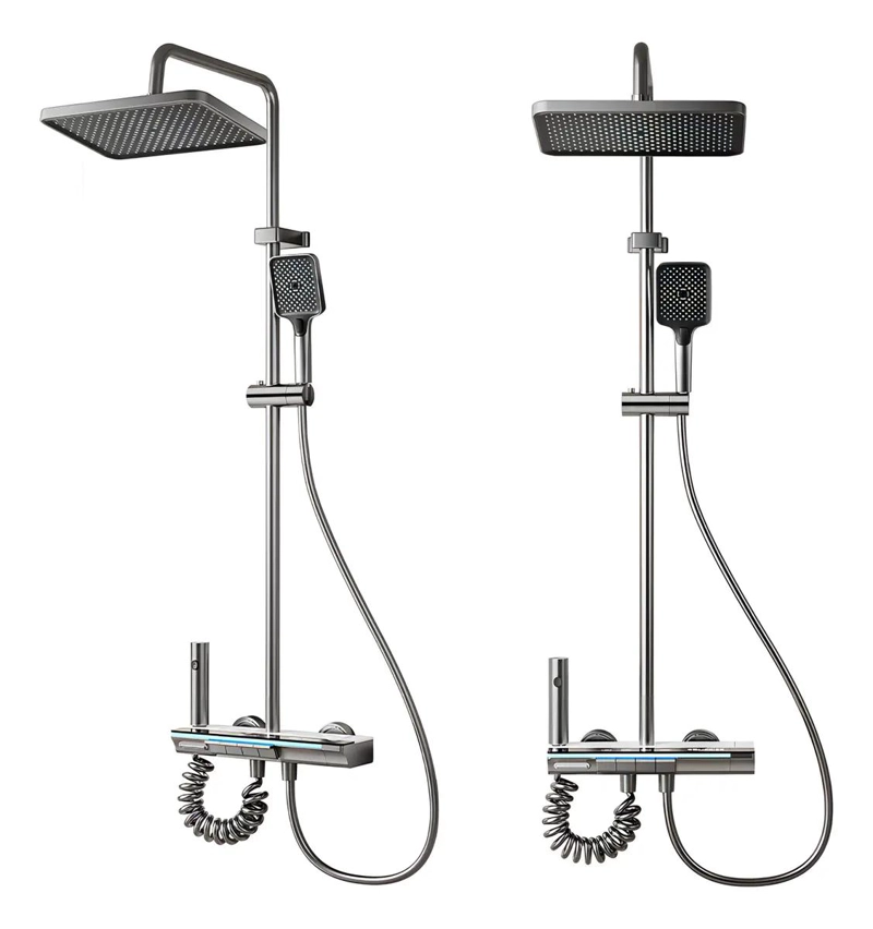 DUCHA COLUMNA MODERNA CON 4 FUNCIONES Y LLAVE DE BOTONES - 2