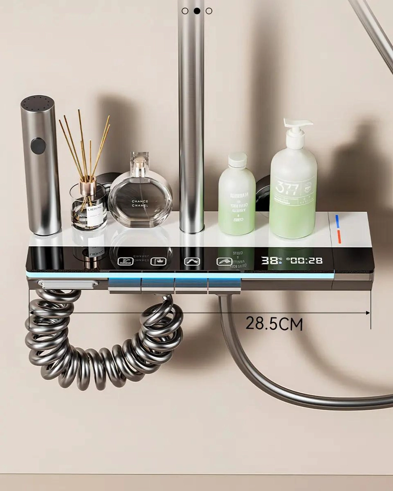 DUCHA COLUMNA MODERNA CON 4 FUNCIONES Y LLAVE DE BOTONES - 3