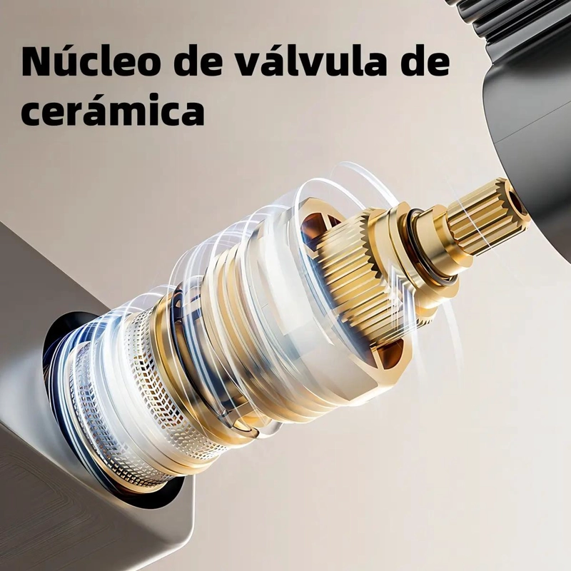 DUCHA COLUMNA MODERNA CON 4 FUNCIONES Y LLAVE DE BOTONES - 5