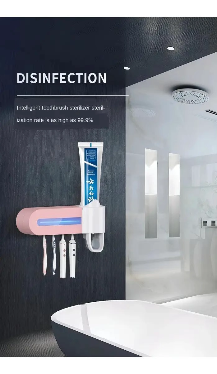 DISPENSADOR DE PASTA DENTAL CON ESTERILIZADOR UV - 3