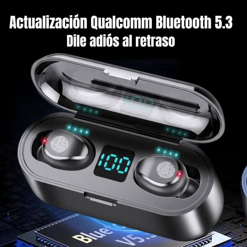 AUDIFONOS INALAMBRICOS BLUETOOTH 5.3 CON PANTALLA LED - 4