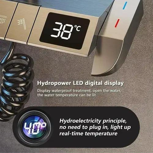 DUCHA COLUMNA DIGITAL MODERNA 4 FUNCIONES CON LLAVE - 5
