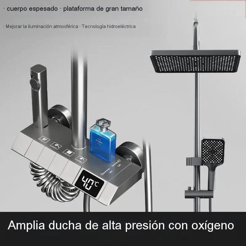 COLUMNA DE DUCHA MODERNA CON 4 FUNCIONES Y CONTROL TACTIL - 4