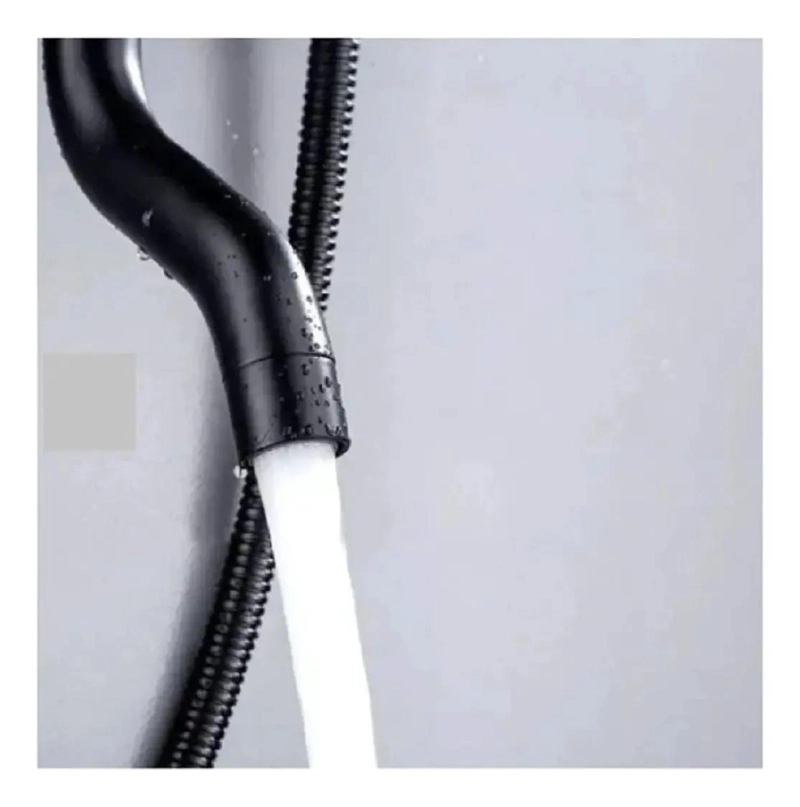 COLUMNA DE DUCHA CON ACABADO NEGRO MATE - 4