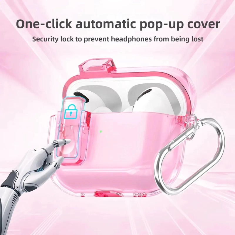 FUNDA TRANSPARENTE PROTECTORA PARA AIRPODS 4 - 2