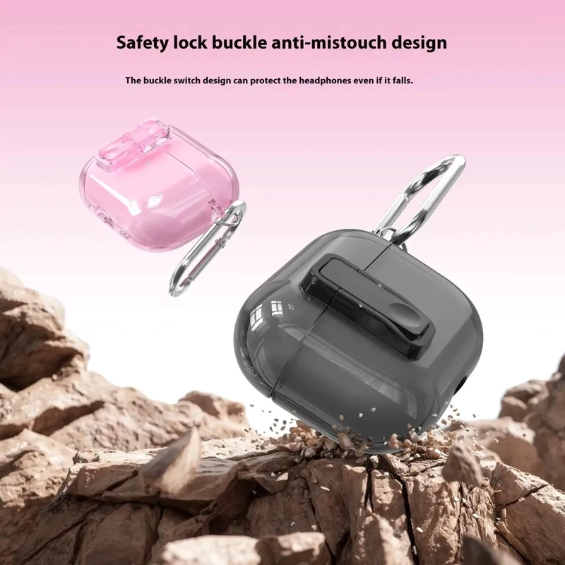 FUNDA TRANSPARENTE PROTECTORA PARA AIRPODS 4 - 3