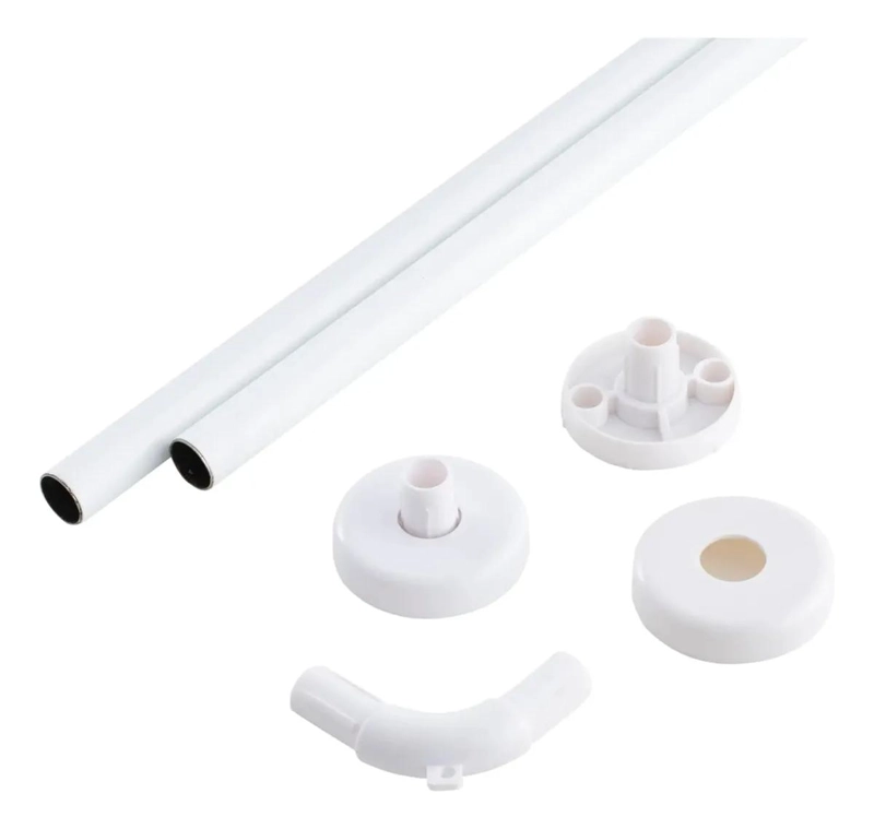 SET ANGULAR PLASTIFICADO 19 MM PARA DUCHA 80X80 CM - 2
