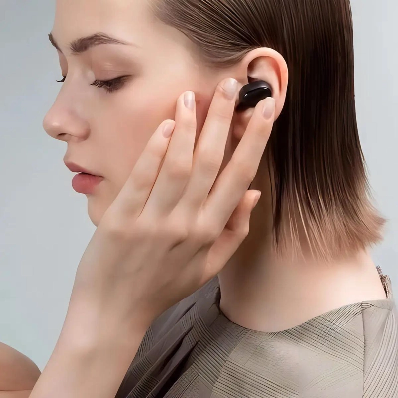 AURICULARES BLUETOOTH INALAMBRICOS NEGROS CON MICROFONO - 4