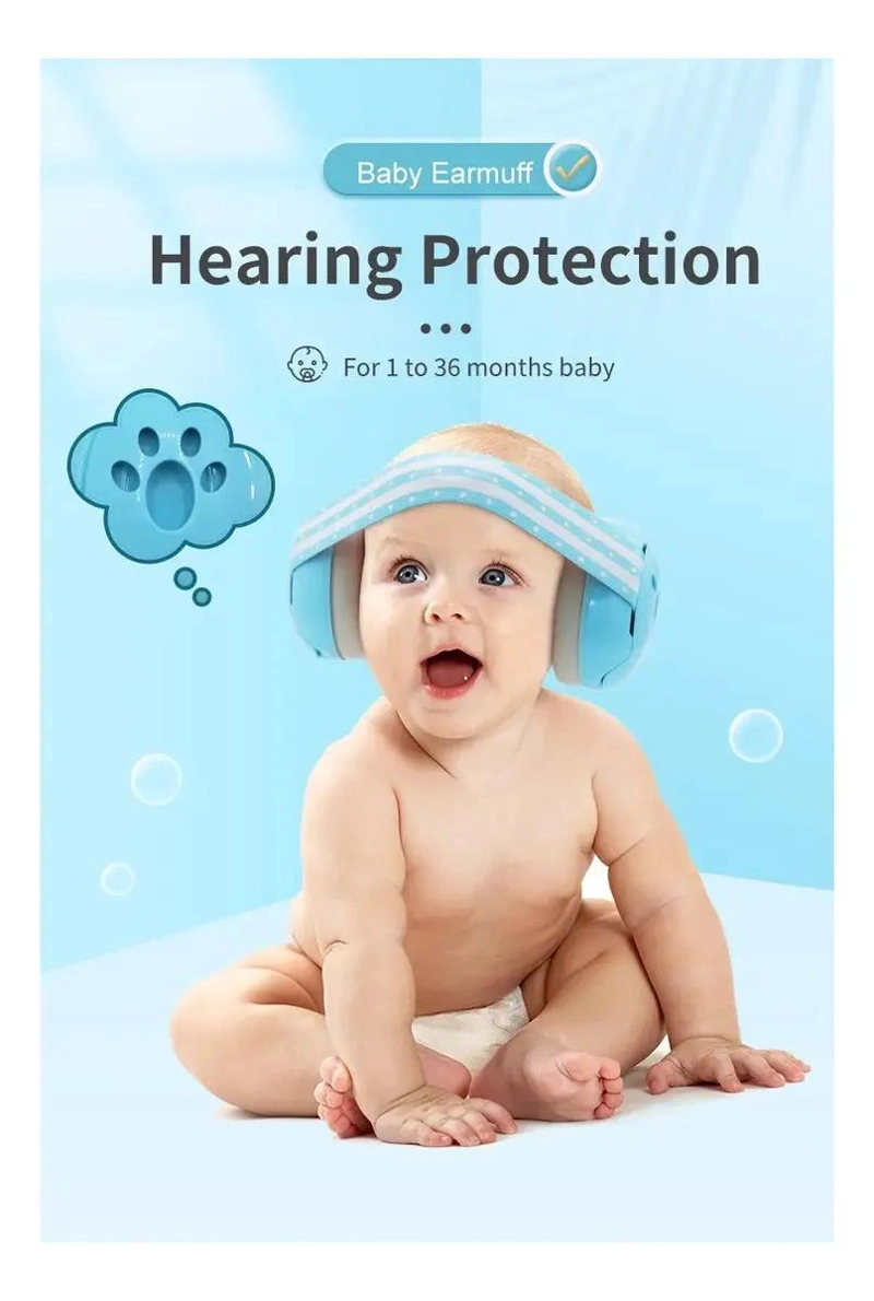 PROTECCION AUDITIVA ANTIRUIDO PARA BEBE S Y NIÑOS - 2