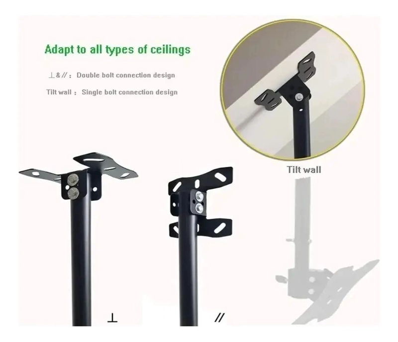 SOPORTE UNIVERSAL PARA TV 26 A 60 PULGADAS TECHO O PARED - 3