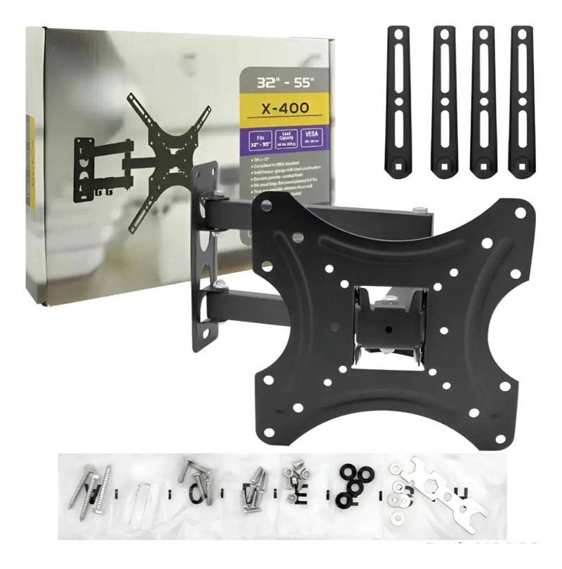 PACK 2 SOPORTES DE PARED PARA TV 32-55 PULGADAS NEGRO - 2