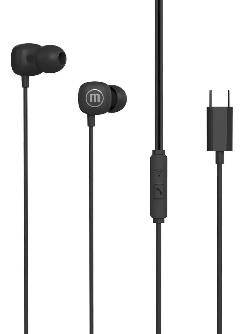 PACK 12 AUDIFONOS TIPO C SQUARE NEGRO - 2