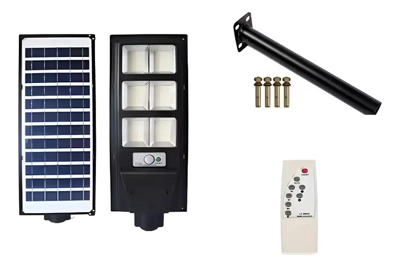 GENÉRICO LAMPARA FOCO LED SOLAR 150W CON CONTROL Y SOPORTE